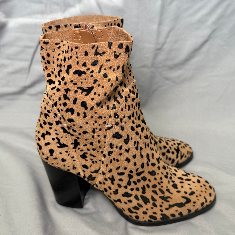 Gibson Latimer Leopard Print Ankle Boots 7M